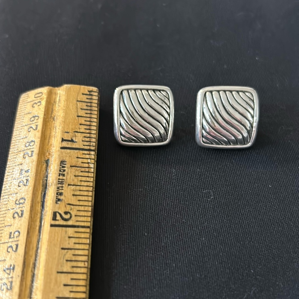 Genuine Sterling Silver Pierced Earrings